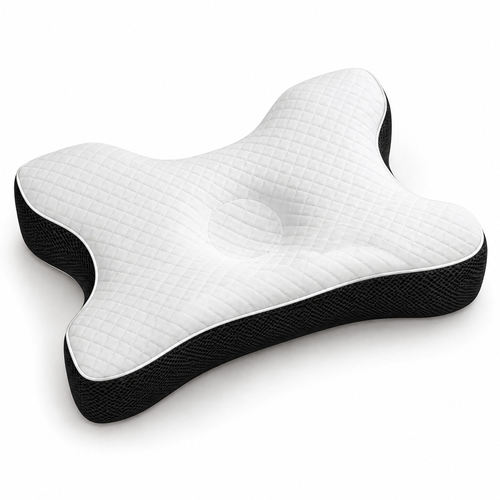 Studio photo | Cervical Contour Memory Foam Pillow | Black